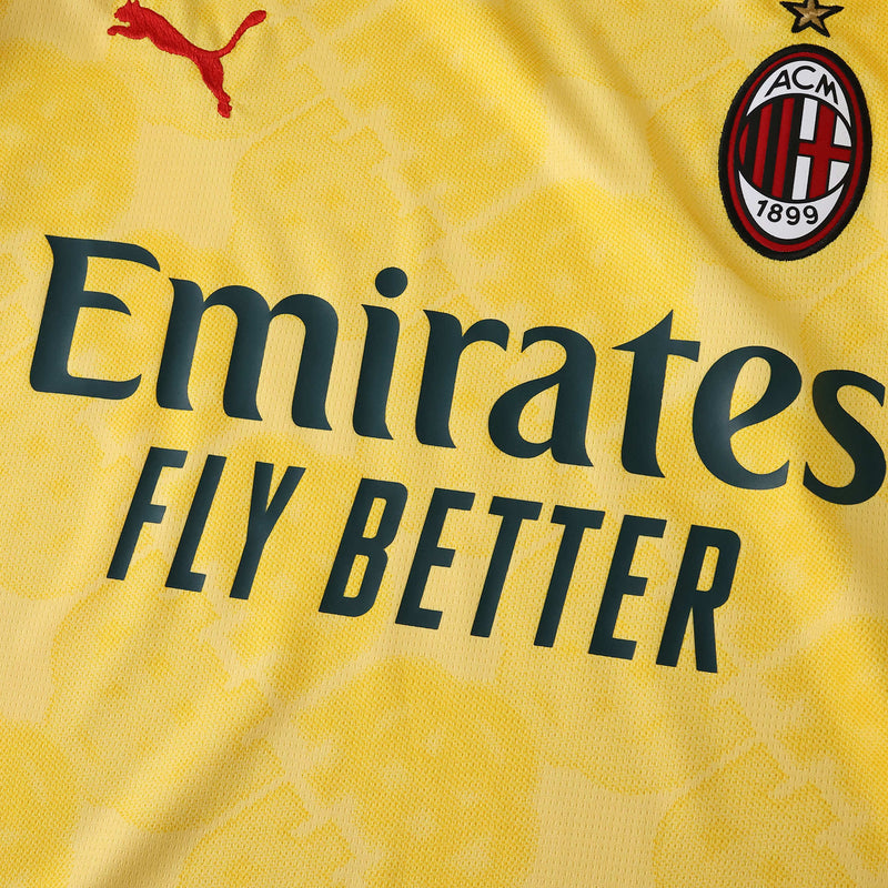 AC Milan Third Away Shirt 25/26 - Men's Fan Yellow