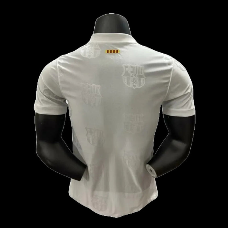 Barcelona Special Edition 25/26 Shirt - Men's Player White and Gold