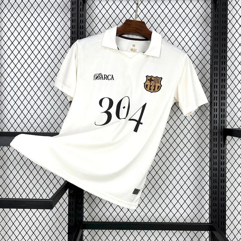 Barcelona Lamine Yamal 304 Shirt - Men's White Fan Shirt