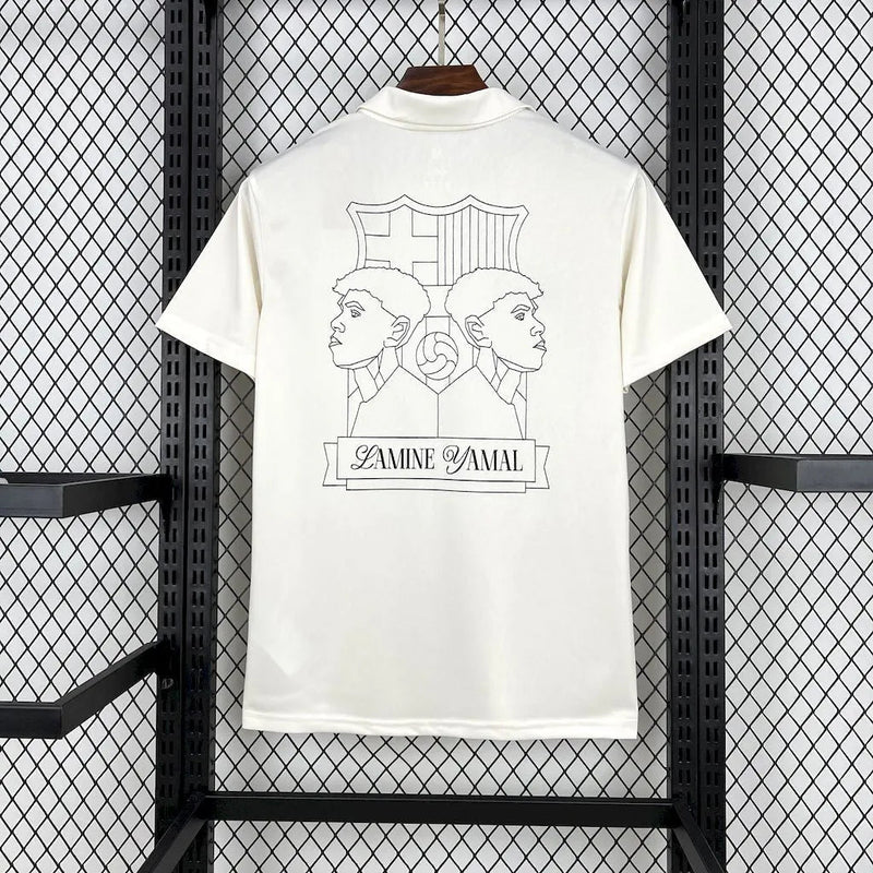 Barcelona Lamine Yamal 304 Shirt - Men's White Fan Shirt