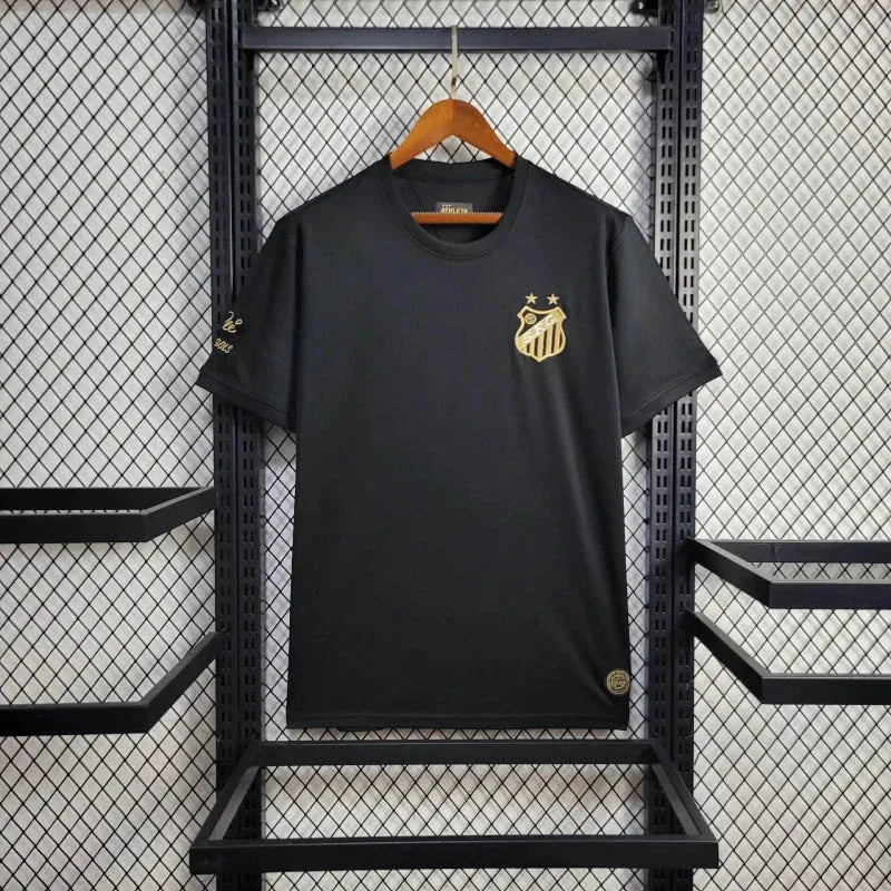 Santista Pelé 1000 Goals Shirt - Men's Black Fan Shirt