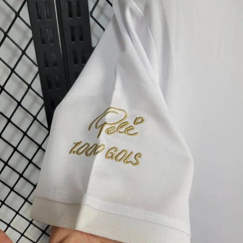 Santista Pelé 1000 Goals Shirt - Men's White Fan Shirt