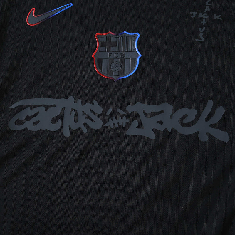 Barcelona TRAVIS SCOTT Away 24/25 Shirt - Mens Player Black