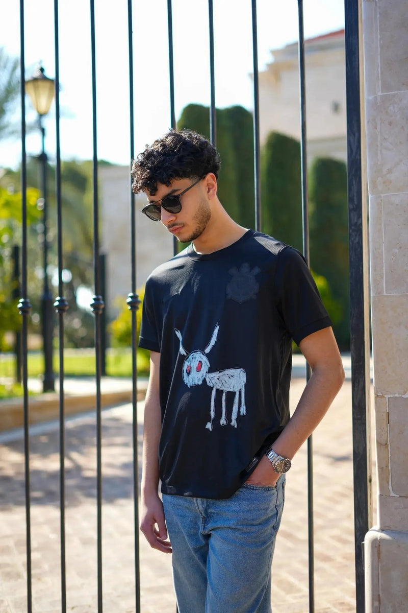 Timão X Drake 24/25 Shirt - Men's Black Fan Shirt