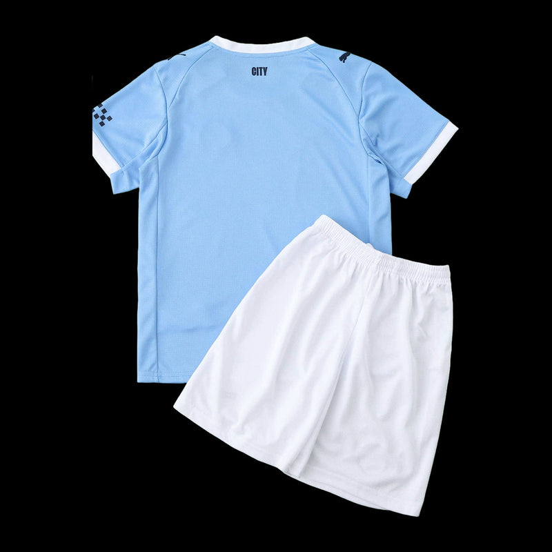 Manchester City Home Shirt 25/26 - Kids Fan Shirt Blue