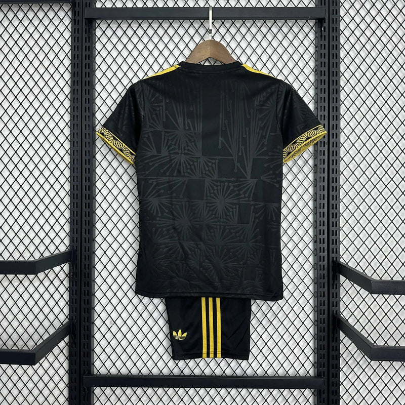 Mexico Gold 25/26 Shirt - Black and Gold Kids Fan Shirt