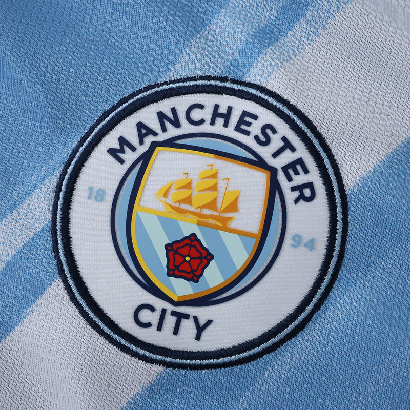 Manchester City Home Shirt 25/26 - Men's Fan Shirt Blue