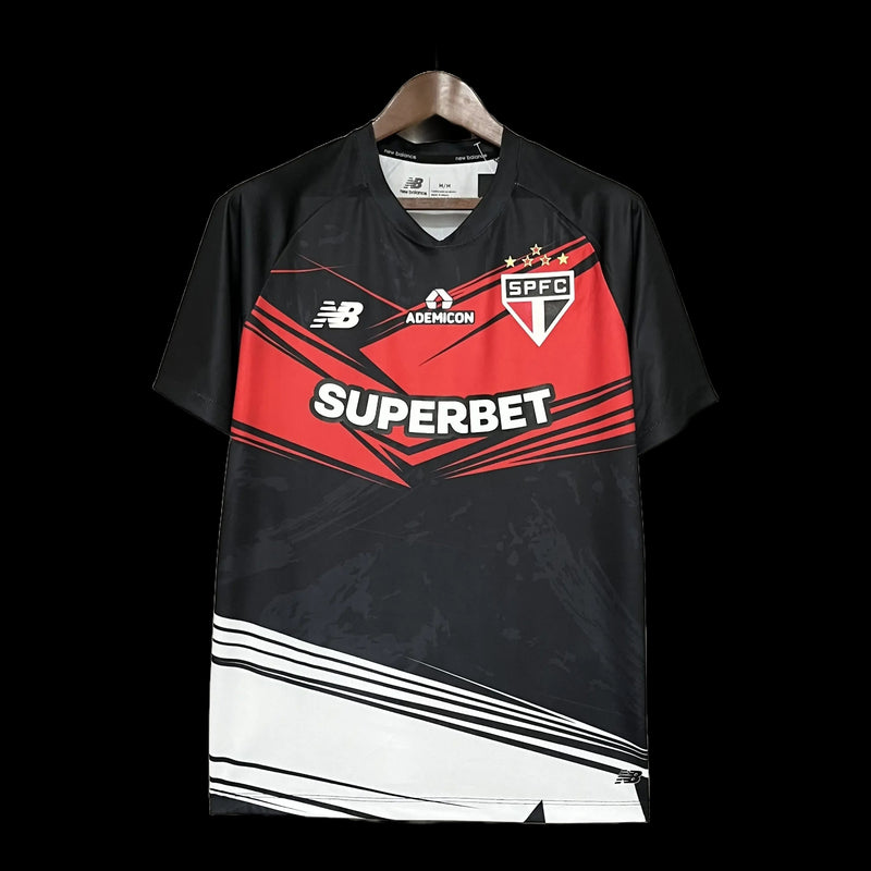 São Paulo Goalkeeper Shirt 25/26 - Men's Fan Black and Red