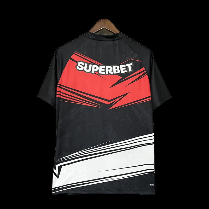 São Paulo Goalkeeper Shirt 25/26 - Men's Fan Black and Red
