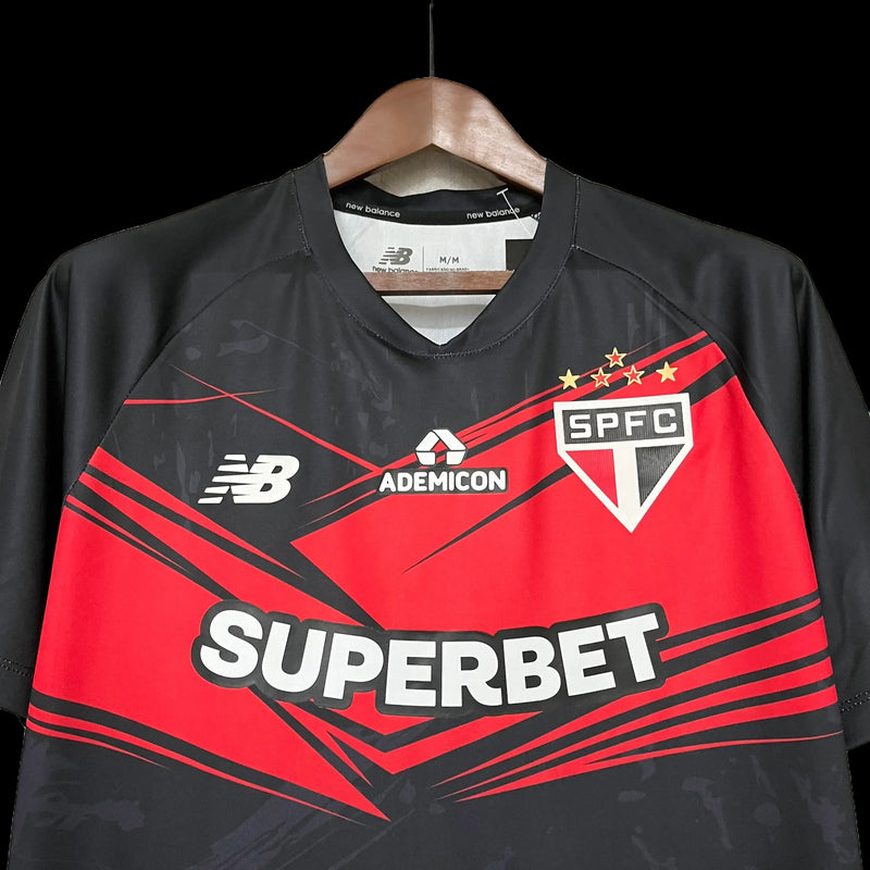 São Paulo Goalkeeper Shirt 25/26 - Men's Fan Black and Red