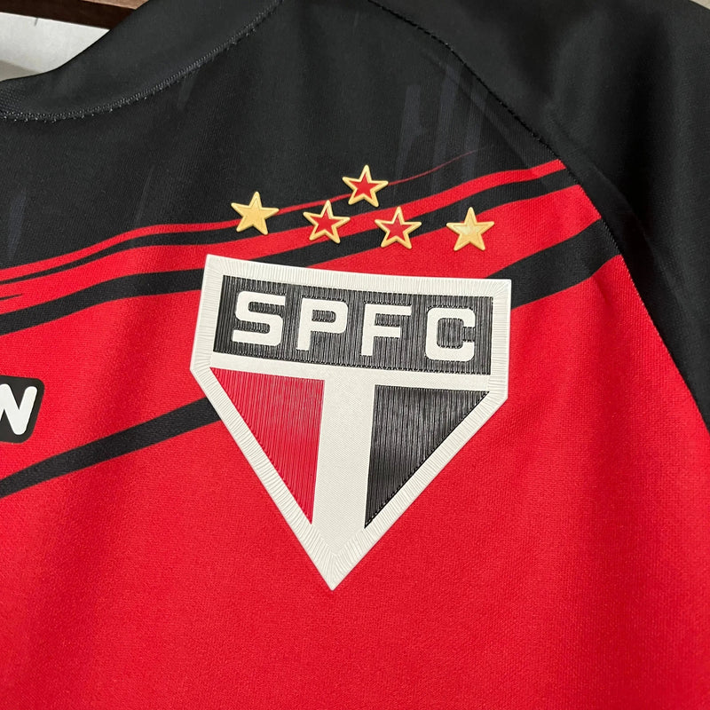 São Paulo Goalkeeper Shirt 25/26 - Men's Fan Black and Red