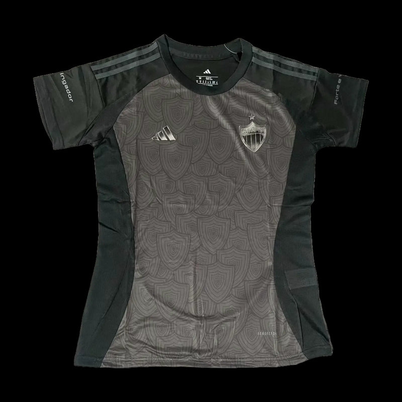 Atlético Mineiro All Black 25/26 Women's Fan Shirt - Black Reflective
