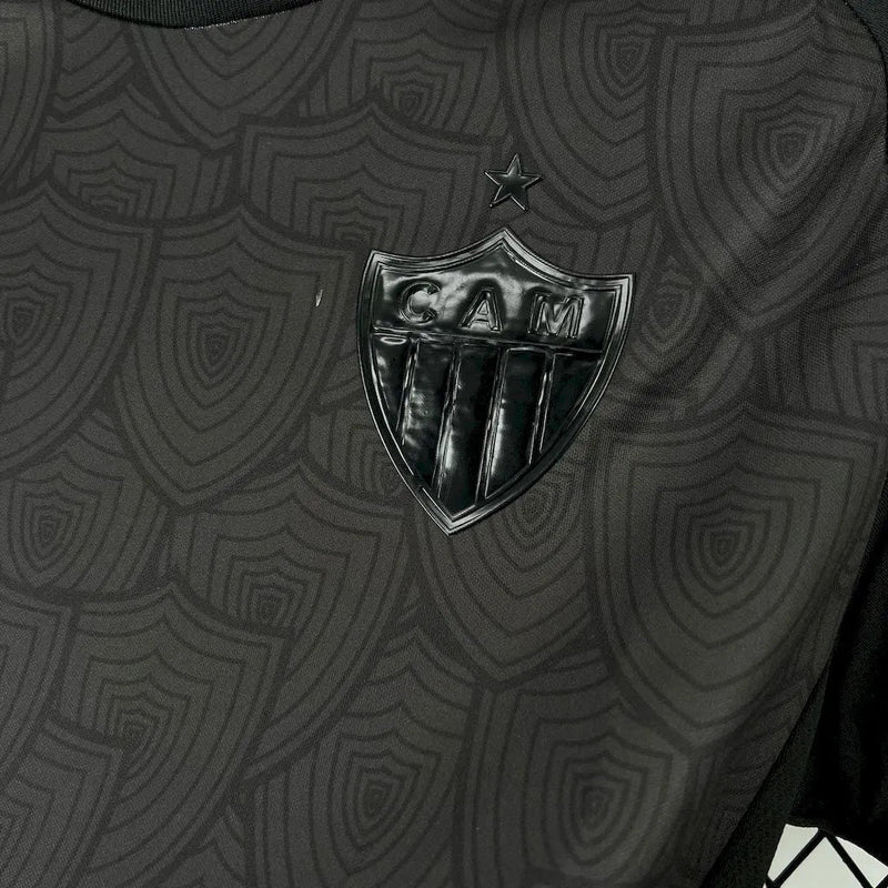 Atlético Mineiro All Black 25/26 Shirt - Men's Black Reflective Fan Shirt