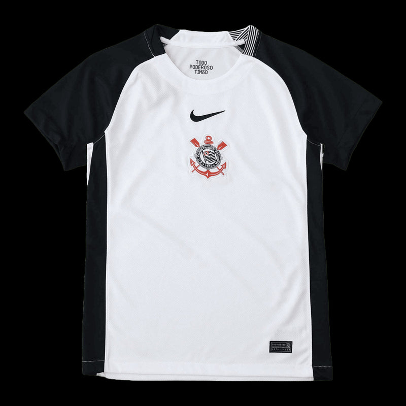 Timão Home Shirt 25/26 - Men's White Fan Shirt + Sponsorships