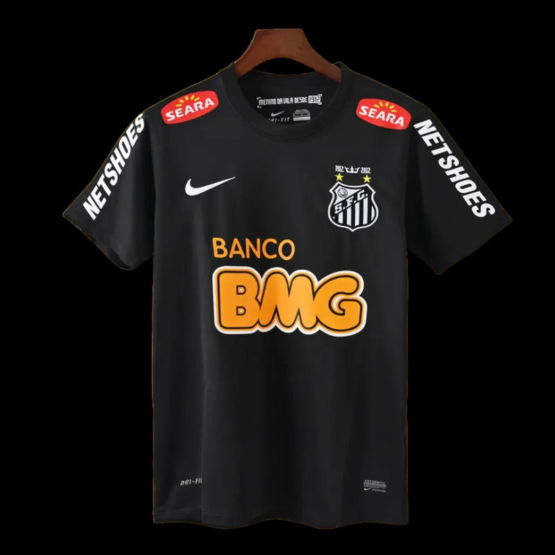 Santista Home Retro Shirt 2011/12 - Men's Fan Shirt - Black