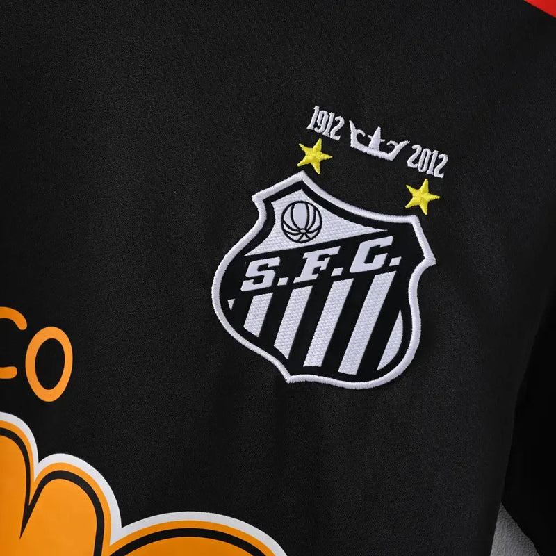 Santista Home Retro Shirt 2011/12 - Men's Fan Shirt - Black