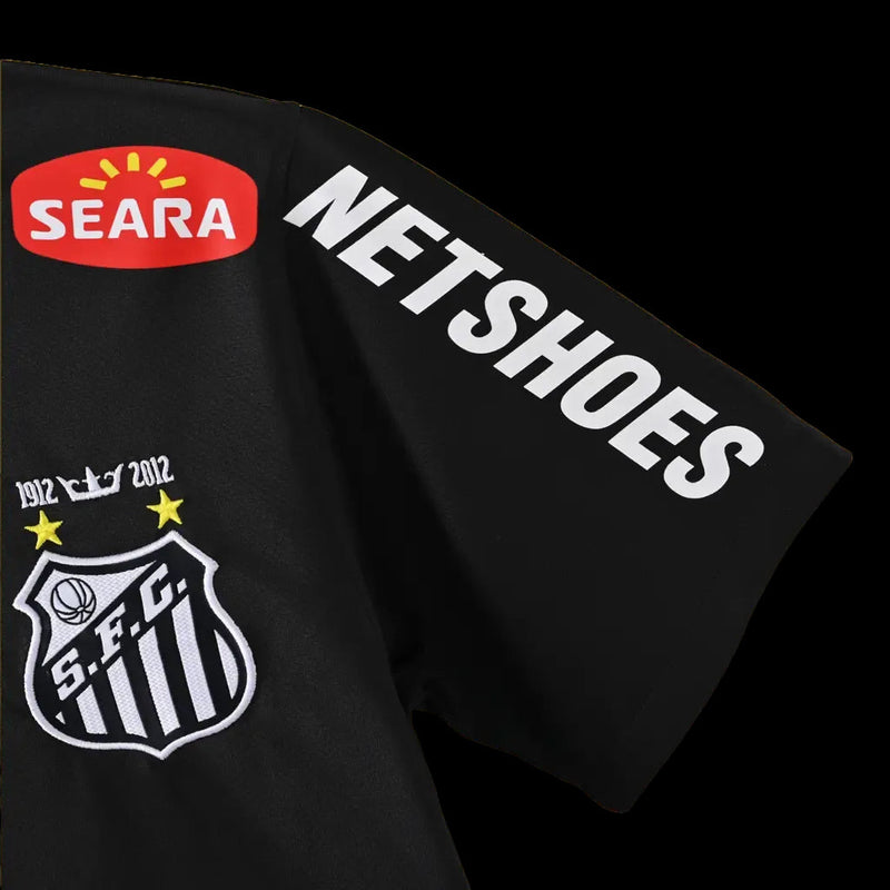 Santista Home Retro Shirt 2011/12 - Men's Fan Shirt - Black