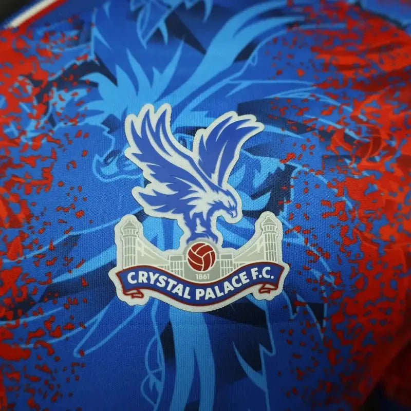 Crystal Palace Home Shirt 24/25 - Mens Player Red &amp; Blue