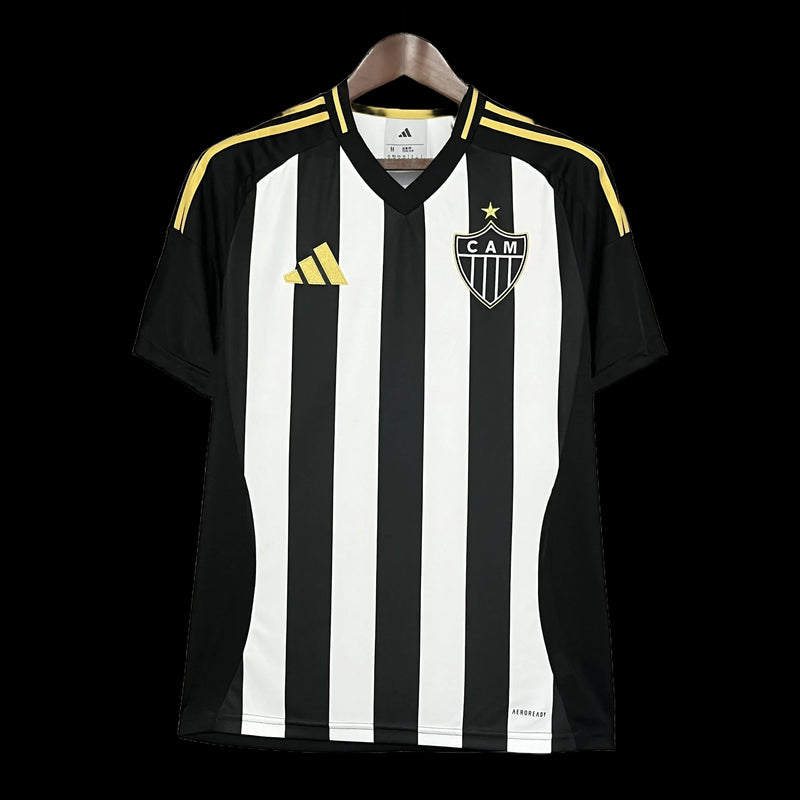 Atlético Mineiro Home Shirt 25/26 - Men's Striped Fan Shirt + Sponsorships