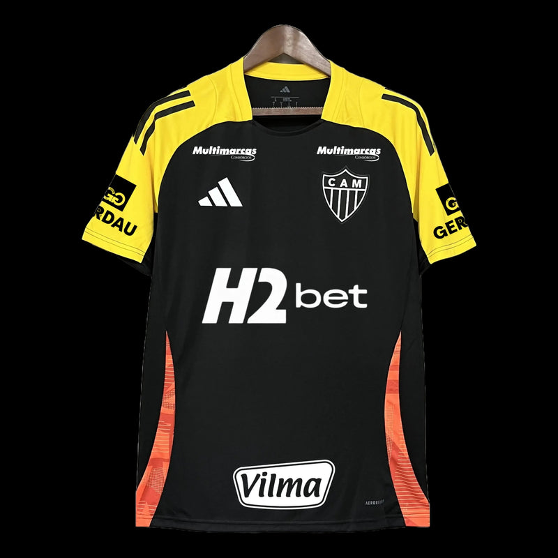 Atlético Mineiro Training Shirt 25/26 - Men's Fan Black + Sponsorships