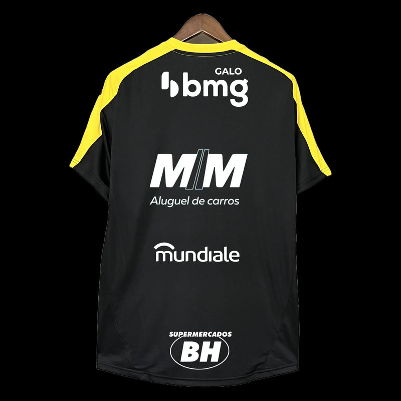 Atlético Mineiro Training Shirt 25/26 - Men's Fan Black + Sponsorships