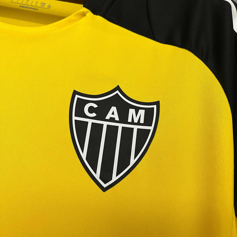 Atlético Mineiro Training Shirt 25/26 - Men's Supporter Yellow + Sponsorships