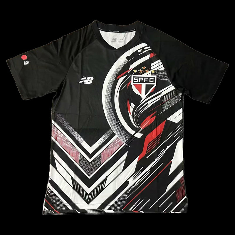 Sao Paulo Pre-Game Shirt 25/26 - Men's Fan Black