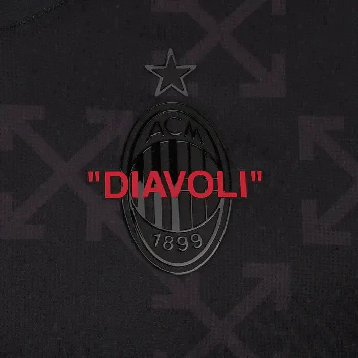 AC Milan x Off-White™ Pre-Match 25/26 Men's Fan Shirt - Black