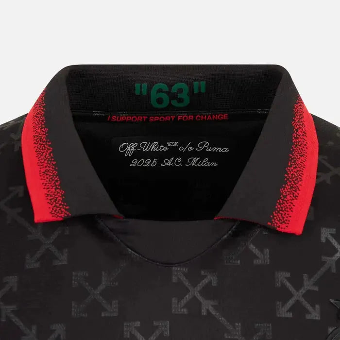 AC Milan x Off-White™ Fourth 25/26 Men's Fan Shirt - Black