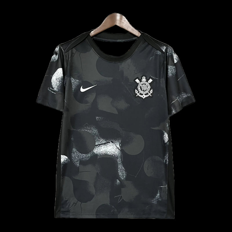 Timão Pre-Game Shirt 25/26 - Men's Fan Black