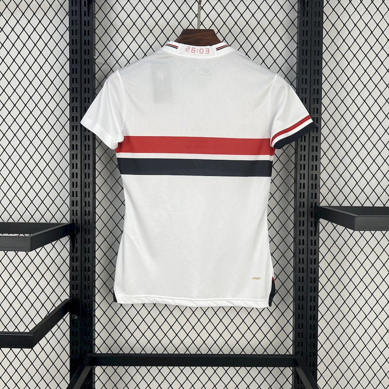 Sao Paulo Home Shirt 25/26 - Women's White Fan Shirt