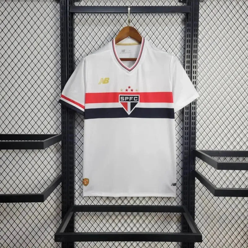 São Paulo Home Shirt 25/26 - Men's White Fan Shirt + Sponsorships