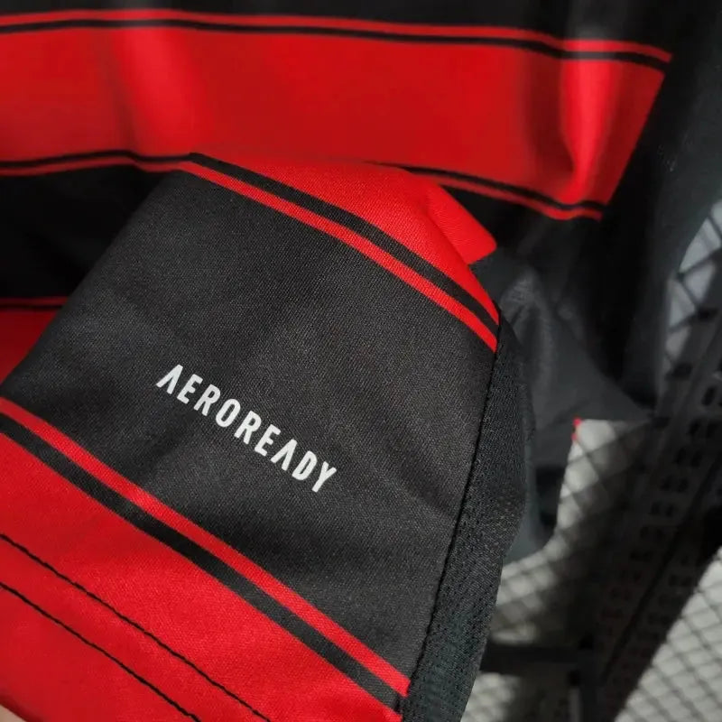 Flamengo Home Shirt 25/26 - Kids Fan Black and Red
