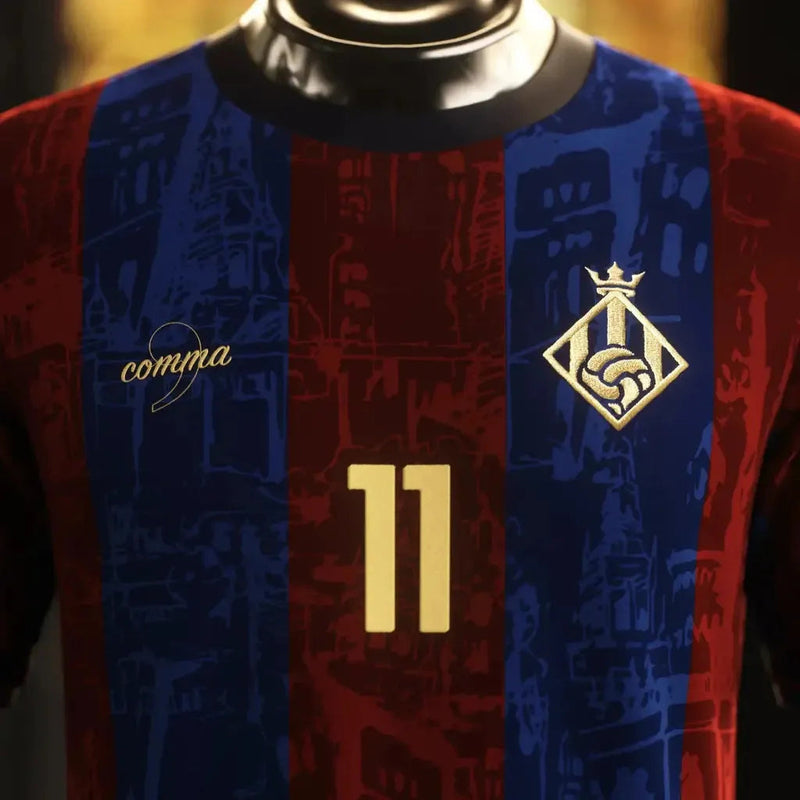 Barcelona The Prince Grená Shirt - Men's Comma Football Fan Shirt