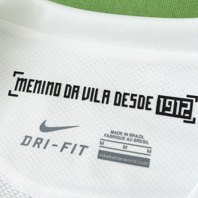 Santista Home Retro Shirt 2011/12 - Men's White Long Sleeve Fan Shirt