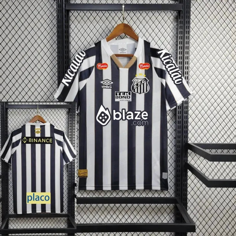 Santista Away Shirt 24/25 - Men's Striped Fan Shirt + Sponsorships