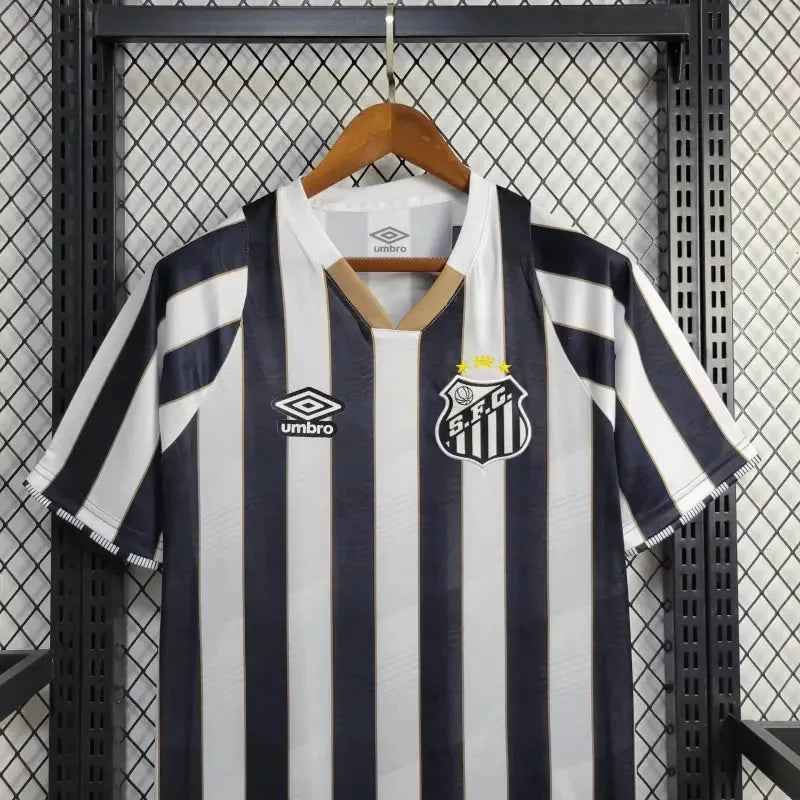 Santista Away Shirt 24/25 - Men's Striped Fan Shirt + Sponsorships