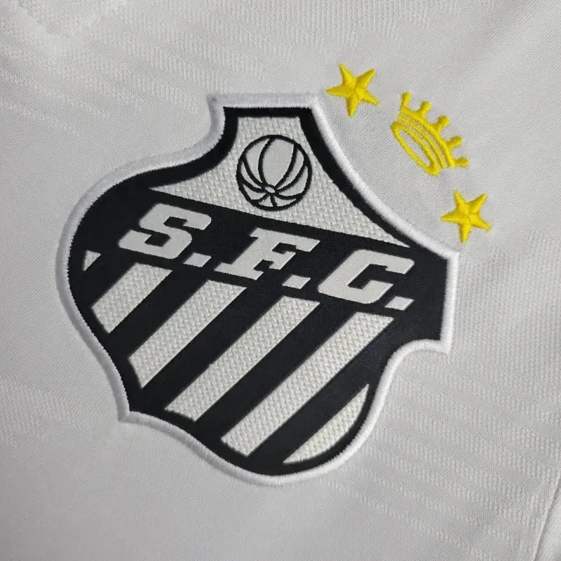 Santista Home Shirt 24/25 - Men's White Fan Shirt + Sponsorships