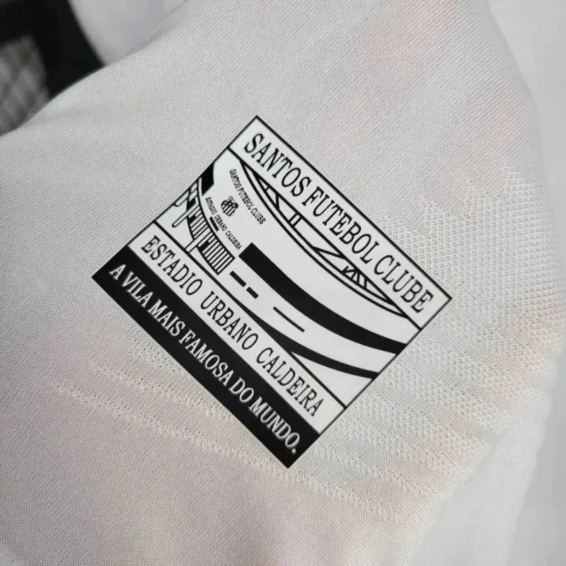 Santista Home Shirt 24/25 - Men's White Fan Shirt + Sponsorships