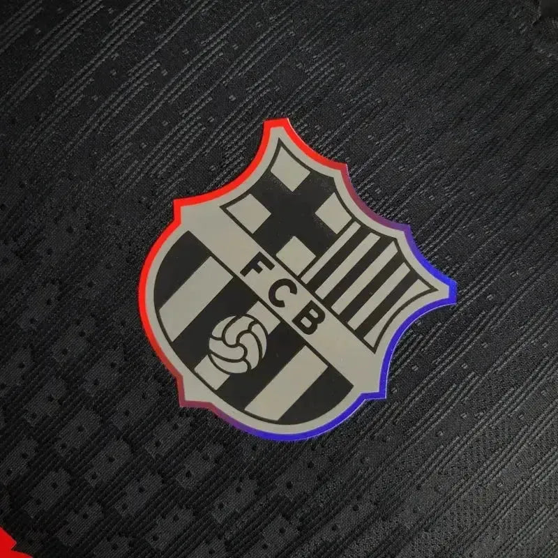 Barcelona COLDPLAY Away 24/25 Shirt - Mens Player Black