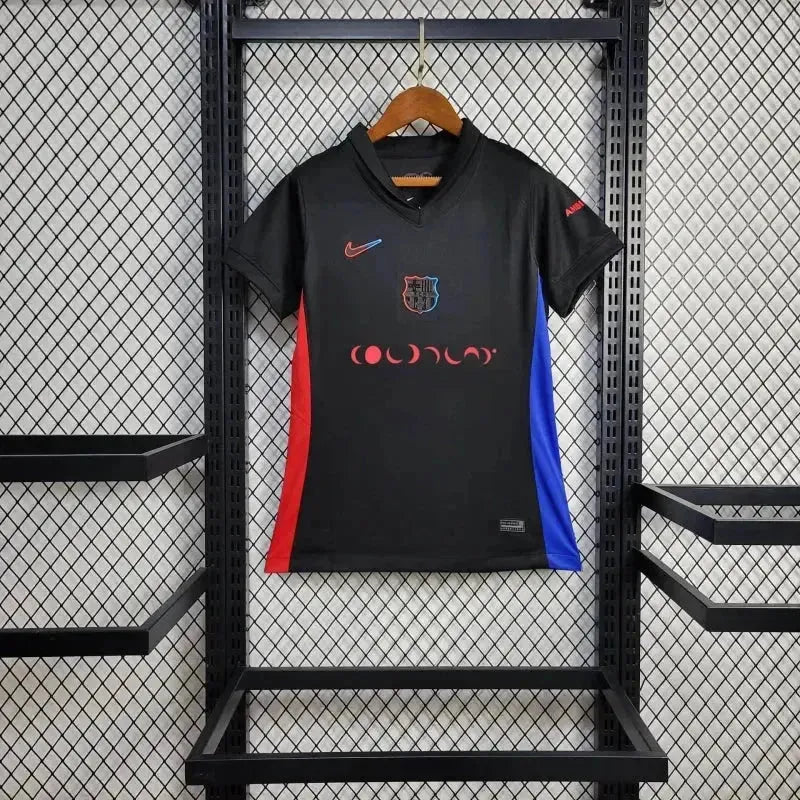 Barcelona COLDPLAY Away 24/25 Shirt - Women's Fan Black