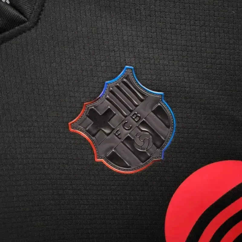 Barcelona COLDPLAY Away 24/25 Shirt - Kids Fan Black