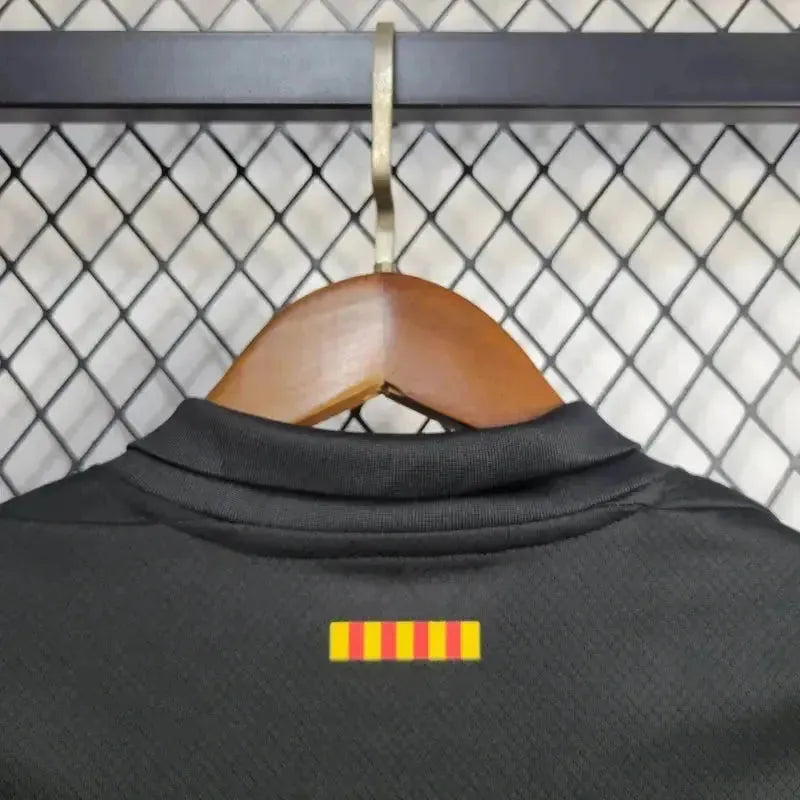 Barcelona COLDPLAY Away 24/25 Shirt - Kids Fan Black