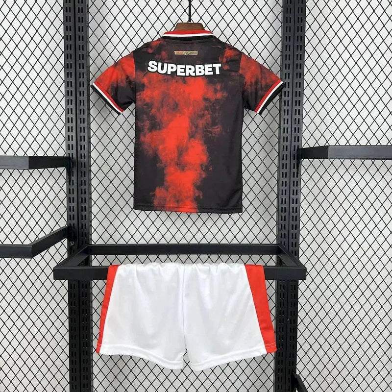 São Paulo Third Away Shirt 24/25 - Black and Red Kids Fan Shirt
