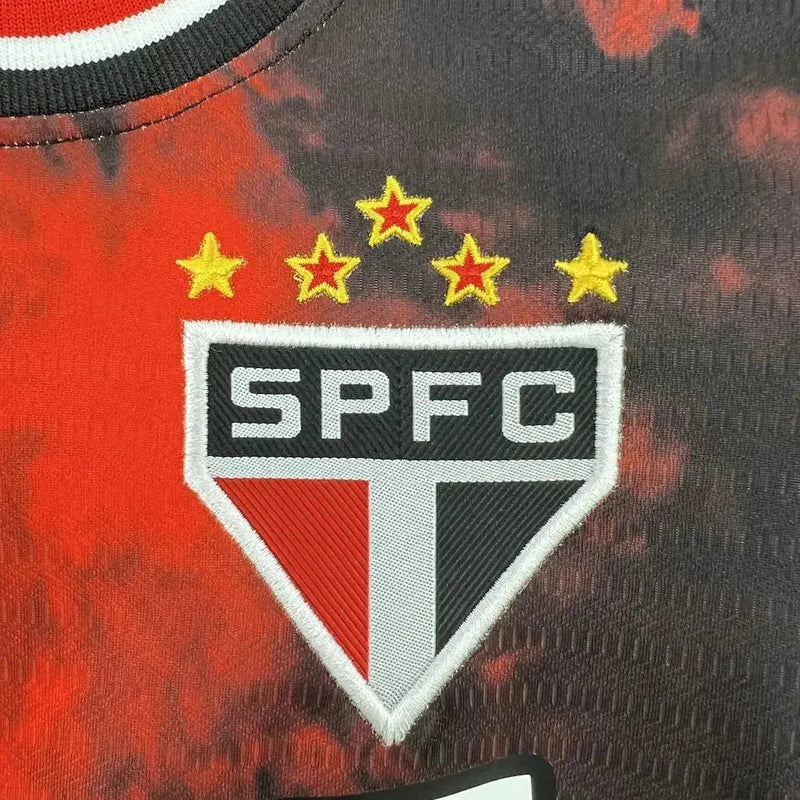 São Paulo Third Away Shirt 24/25 - Black and Red Kids Fan Shirt