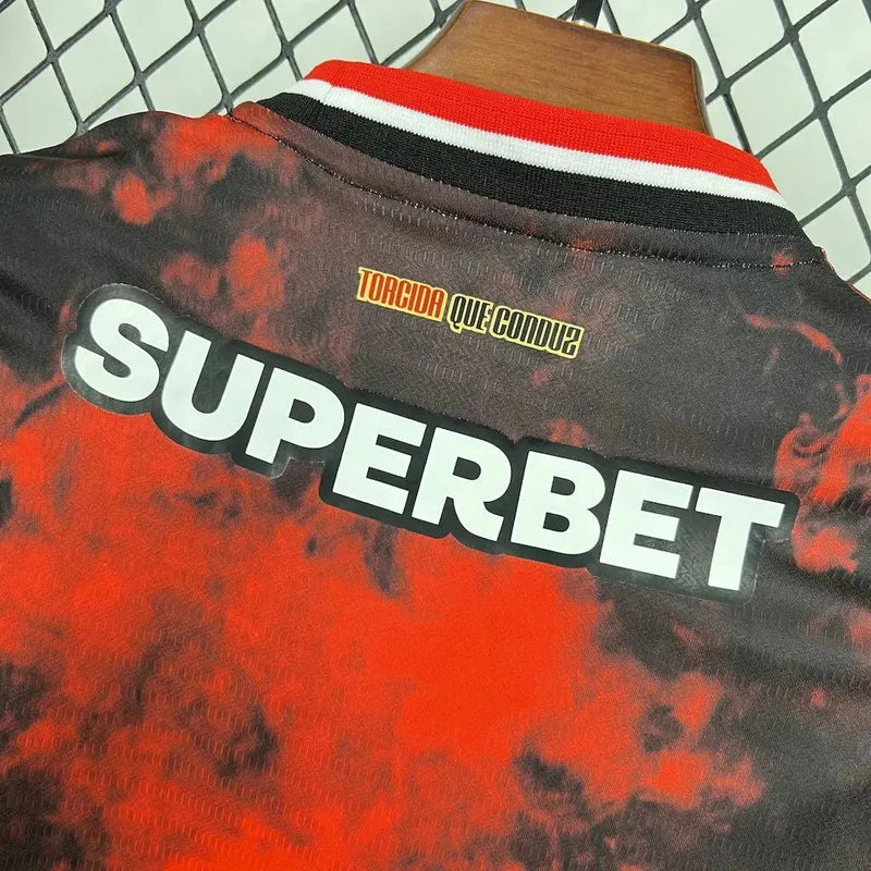 São Paulo Third Away Shirt 24/25 - Black and Red Kids Fan Shirt