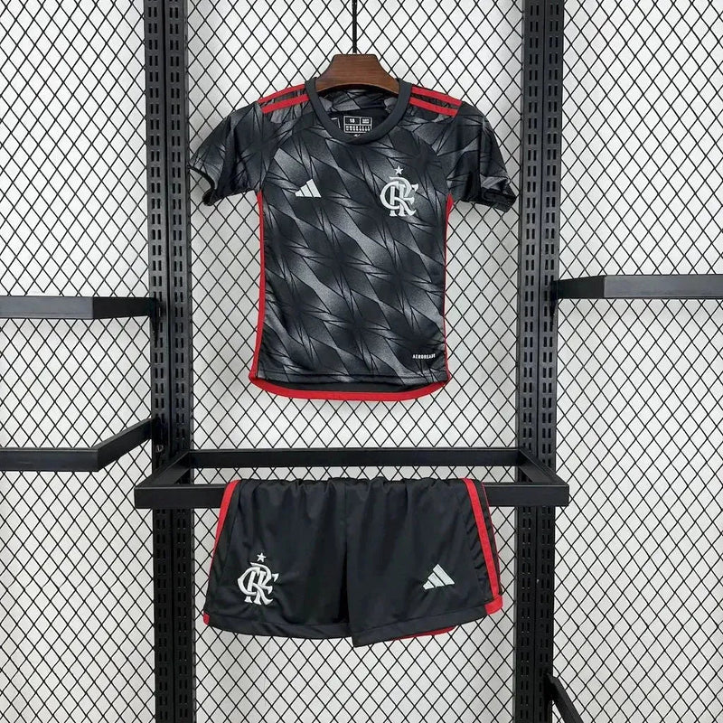 Flamengo Third Away Shirt 24/25 - Kids Fan Shirt Grey