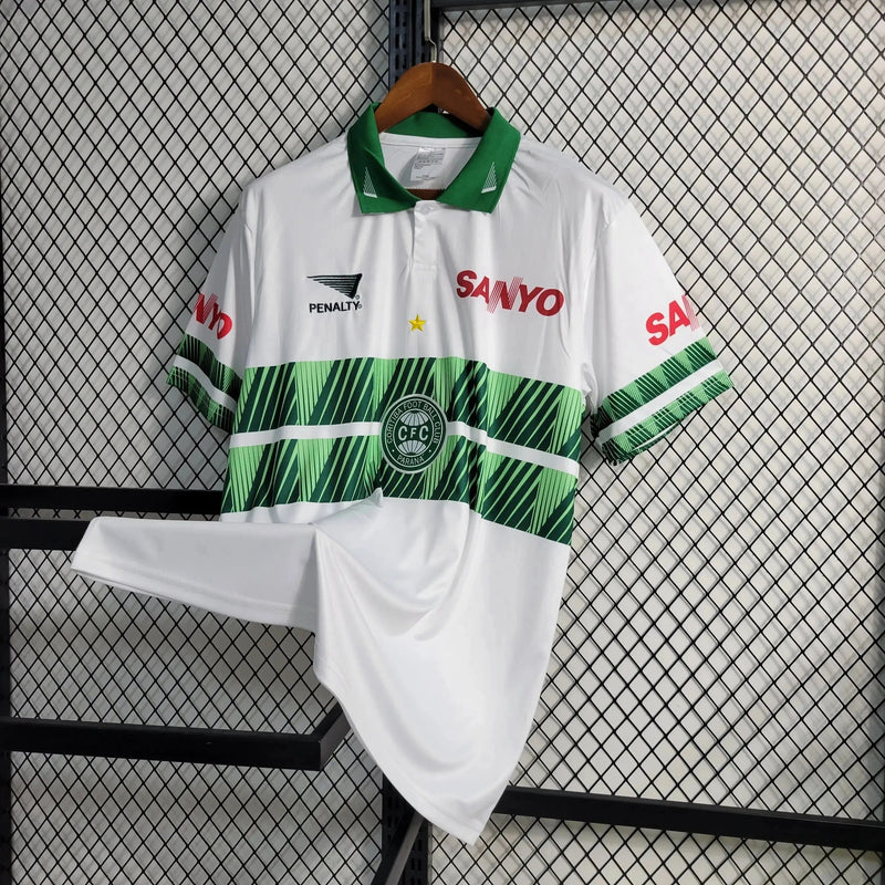 Coritiba Retro 1997/98 Shirt - Men's White and Green Fan Shirt