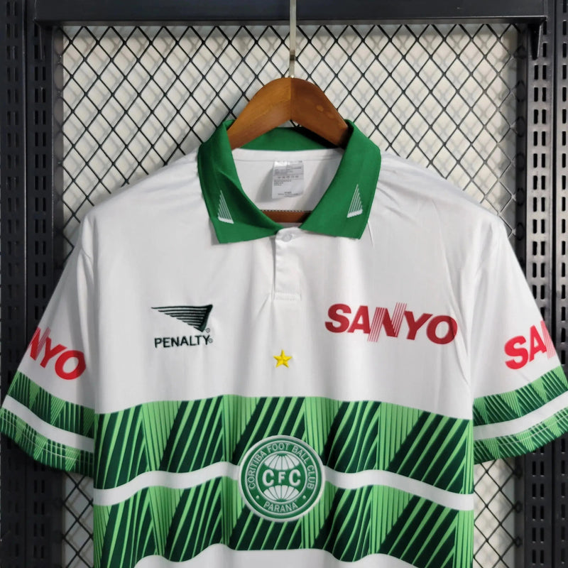 Coritiba Retro 1997/98 Shirt - Men's White and Green Fan Shirt