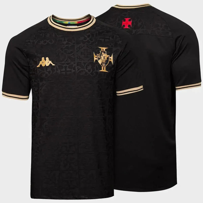 Vasco Goalkeeper Shirt 22/23 - Men's Fan Black and Gold